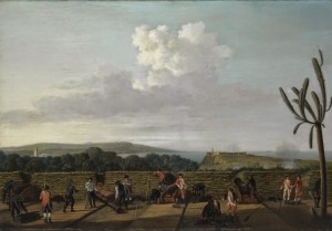 The Capture of Havana, 1762, the English Battery before Morro Castle